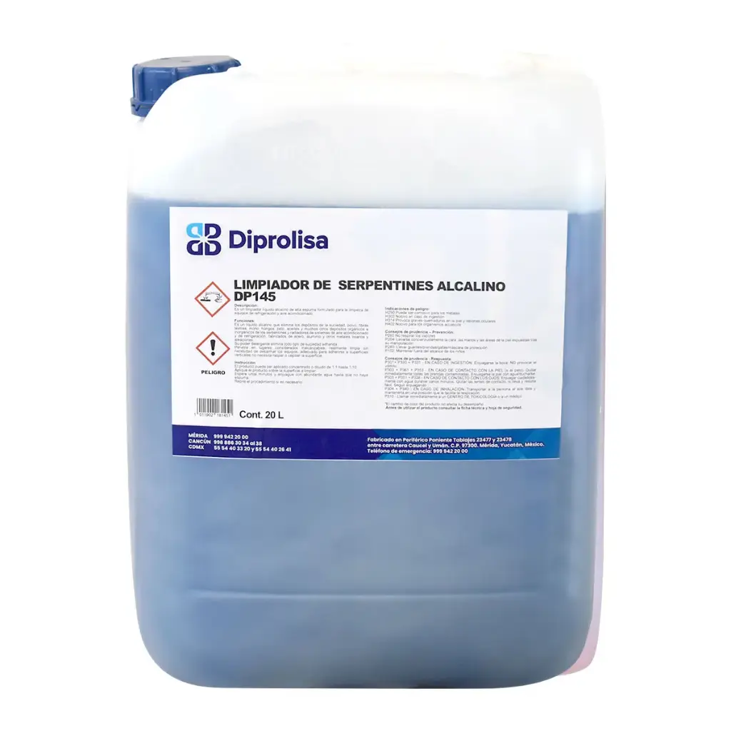 LIMPIADOR DE SERPENTINES ALCALINO  PORRON 20 LTS
