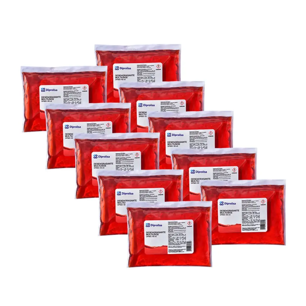 DESENGRASANTE MULTIUSOS 65 ML BOLSA CON 10 PZAS