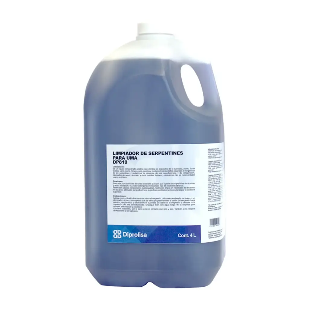 LIMPIADOR DE SERPENTINES ALCALINO PARA UMA 4 LT