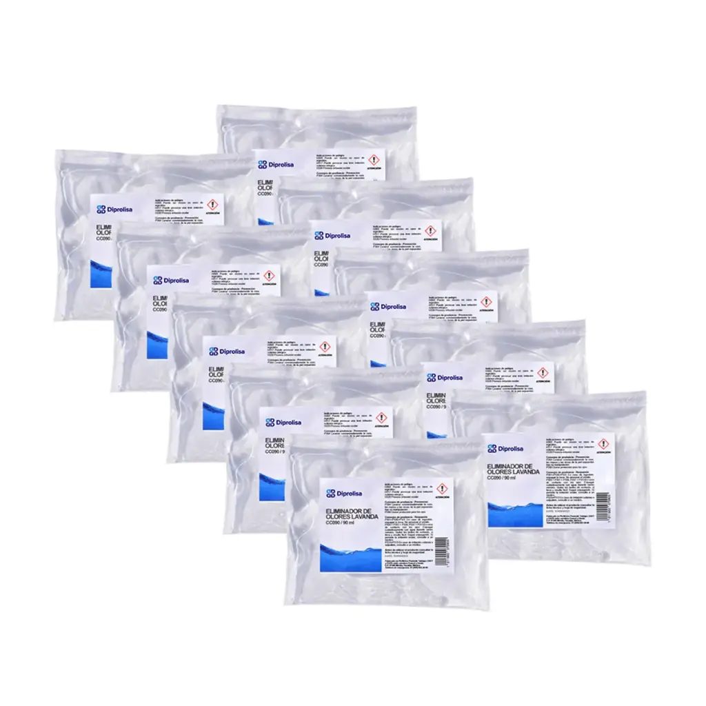 ELIMINADOR DE OLORES LAVANDA 90 ML BOLSA CON 10