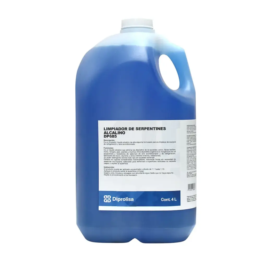 LIMPIADOR DE SERPENTINES ALCALINO  BOTE 4 LTS