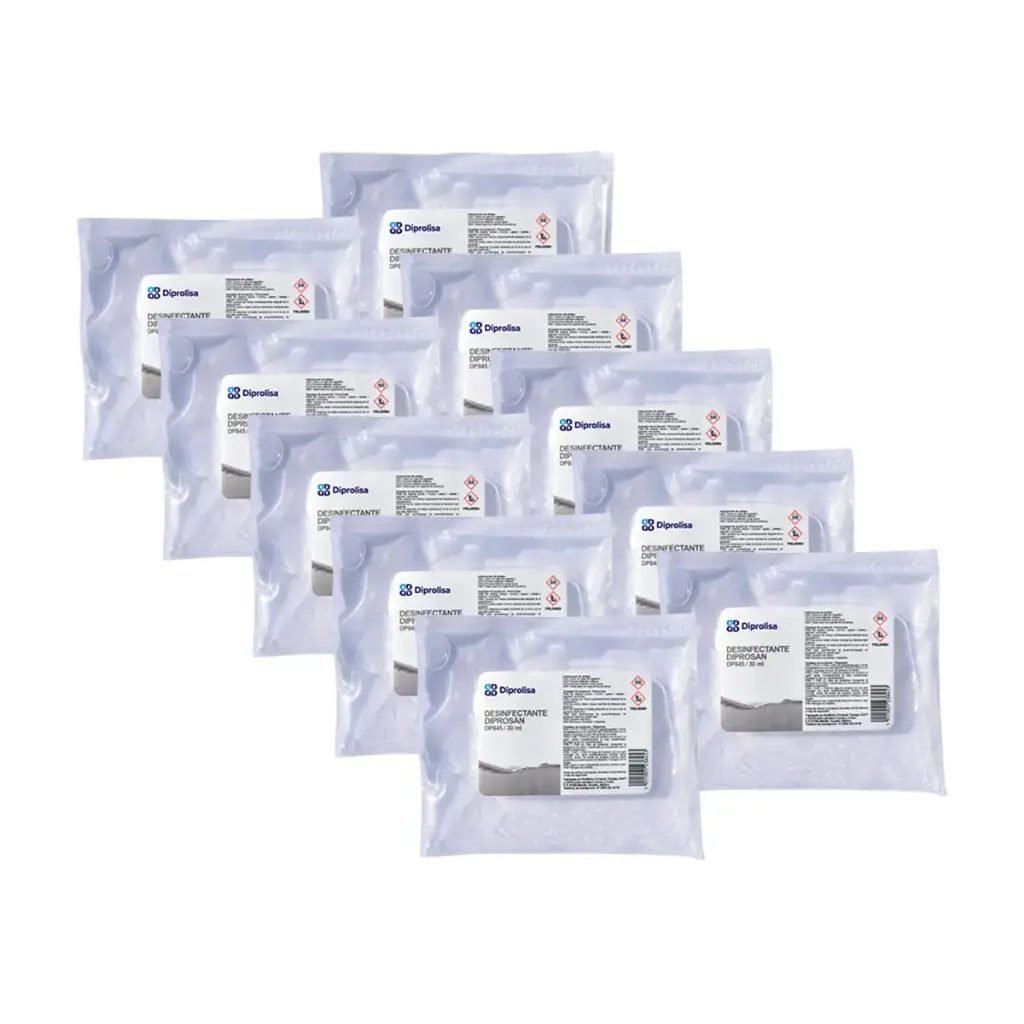 DESINFECTANTE DIPROSAN 30 ML  BOLSA CON 10 PZAS